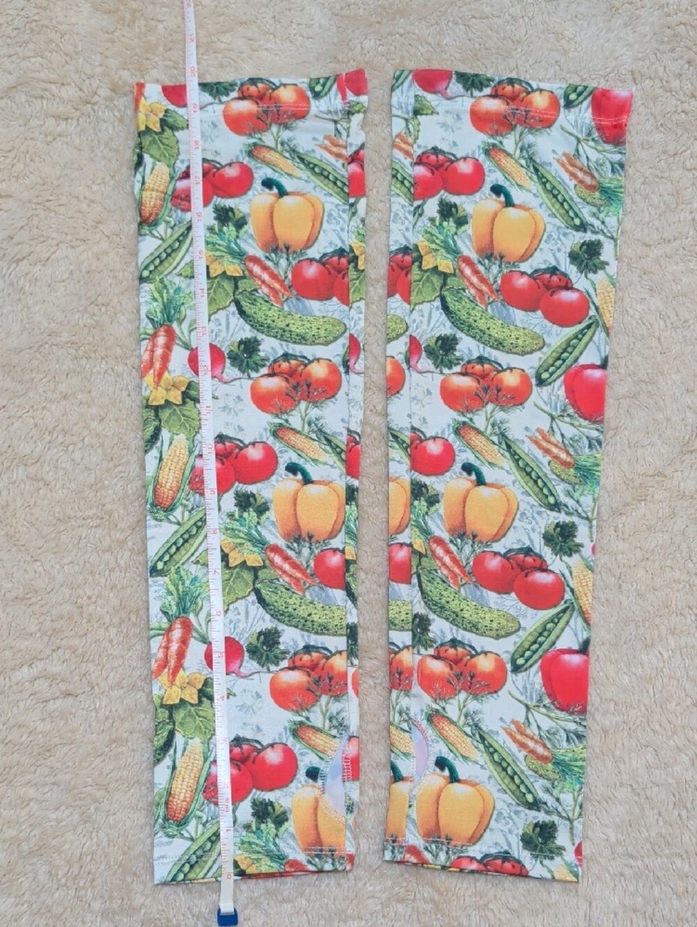 Adult Gardening Sleeves Vegetable Print - Colorful Garden Pattern (Large) - Picture 2 of 8